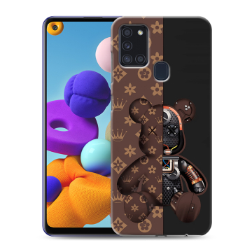 Силиконовый чехол на Samsung Galaxy A21s с принтом Луи робот