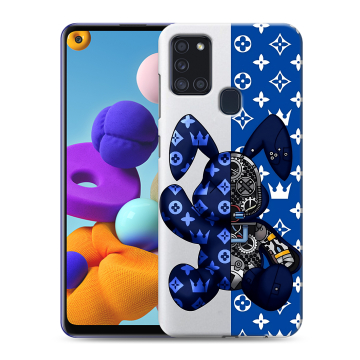 Силиконовый чехол на Samsung Galaxy A21s с принтом Луи робот Силиконовый чехол на Samsung Galaxy A21s с принтом Луи робот
