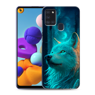 Силиконовый чехол на Samsung Galaxy A21s с принтом бабочки саккура Силиконовый чехол на Samsung Galaxy A21s с принтом бабочки саккура
