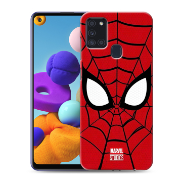 Силиконовый чехол на Samsung Galaxy A21s с принтом человек паук spiderman Силиконовый чехол на Samsung Galaxy A21s с принтом человек паук spiderman