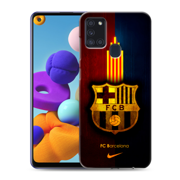 Силиконовый чехол на Samsung Galaxy A21s с принтом Барселона Barcelona