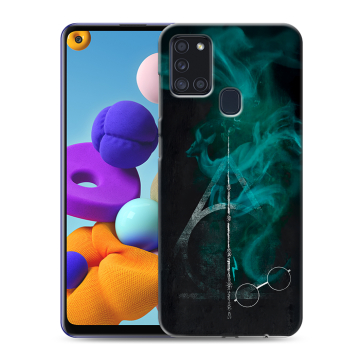 Силиконовый чехол на Samsung Galaxy A21s с принтом Гарри Поттер Harry Potter