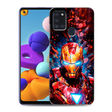 Силиконовый чехол на Samsung Galaxy A21s с принтом Железный человек Ironman Силиконовый чехол на Samsung Galaxy A21s с принтом Железный человек Ironman