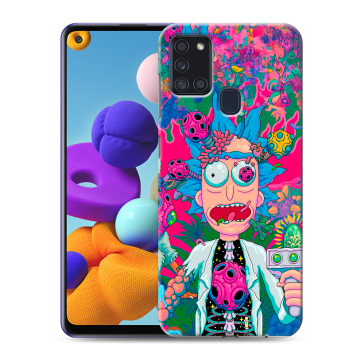 Силиконовый чехол на Samsung Galaxy A21s с принтом Рик и Морти Rick Morty Силиконовый чехол на Samsung Galaxy A21s с принтом Рик и Морти Rick Morty