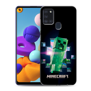 Силиконовый чехол на Samsung Galaxy A21s с принтом Майнкрафт Minecraft Силиконовый чехол на Samsung Galaxy A21s с принтом Майнкрафт Minecraft