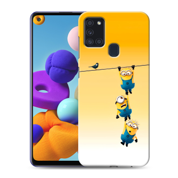 Силиконовый чехол на Samsung Galaxy A21s с принтом Миньоны Силиконовый чехол на Samsung Galaxy A21s с принтом Миньоны