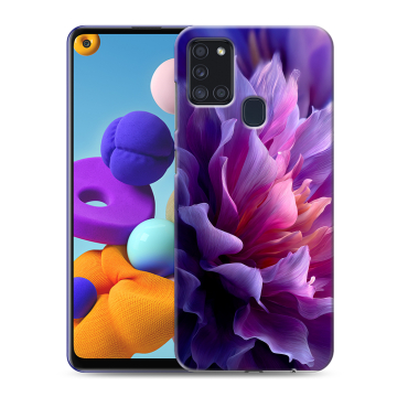 Силиконовый чехол на Samsung Galaxy A21s с принтом женский цветы Силиконовый чехол на Samsung Galaxy A21s с принтом женский цветы