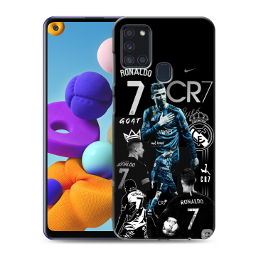 Силиконовый чехол на Samsung Galaxy A21s с принтом Реал Роналдо Силиконовый чехол на Samsung Galaxy A21s с принтом Реал Роналдо