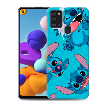 Силиконовый чехол на Samsung Galaxy A21s с принтом Лило и Стич Силиконовый чехол на Samsung Galaxy A21s с принтом Лило и Стич