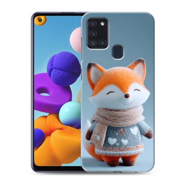 Силиконовый чехол на Samsung Galaxy A21s с принтом Лиса Силиконовый чехол на Samsung Galaxy A21s с принтом Лиса