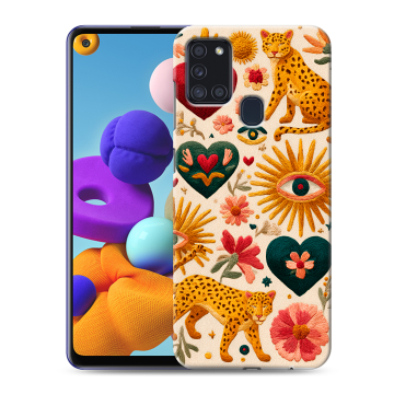 Силиконовый чехол на Samsung Galaxy A21s с принтом Модный принт Силиконовый чехол на Samsung Galaxy A21s с принтом Модный принт