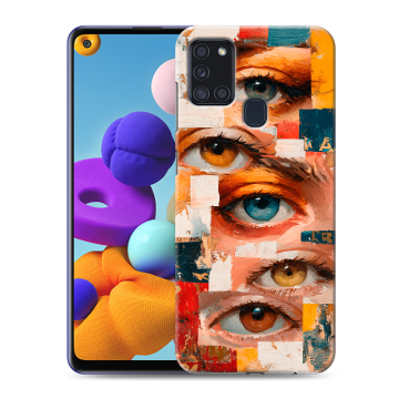 Силиконовый чехол на Samsung Galaxy A21s с принтом Модный принт Силиконовый чехол на Samsung Galaxy A21s с принтом Модный принт
