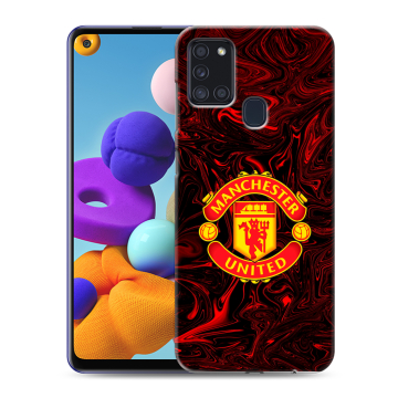 Силиконовый чехол на Samsung Galaxy A21s с принтом Manchester United Силиконовый чехол на Samsung Galaxy A21s с принтом Manchester United