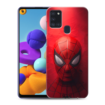 Силиконовый чехол на Samsung Galaxy A21s с принтом Spiderman Человек паук Силиконовый чехол на Samsung Galaxy A21s с принтом Spiderman Человек паук