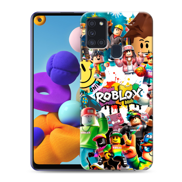 Силиконовый чехол на Samsung Galaxy A21s с принтом Roblox Роблокс Силиконовый чехол на Samsung Galaxy A21s с принтом Roblox Роблокс