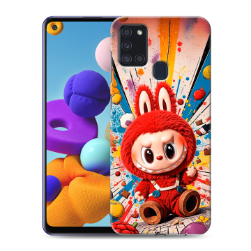 Силиконовый чехол на Samsung Galaxy A21s с принтом Labubu Лабубу Силиконовый чехол на Samsung Galaxy A21s с принтом Labubu Лабубу