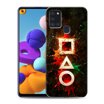 Силиконовый чехол на Samsung Galaxy A21s с принтом Squid Game Игра кальмара Силиконовый чехол на Samsung Galaxy A21s с принтом Squid Game Игра кальмара