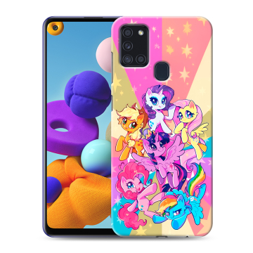 Силиконовый чехол на Samsung Galaxy A21s с принтом My little pony Дружба чудо Силиконовый чехол на Samsung Galaxy A21s с принтом My little pony Дружба чудо