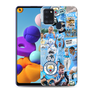 Силиконовый чехол на Samsung Galaxy A21s с принтом Man City Манчестер Сити Силиконовый чехол на Samsung Galaxy A21s с принтом Man City Манчестер Сити