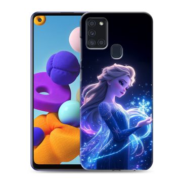 Силиконовый чехол на Samsung Galaxy A21s с принтом Холодное сердце Frozen Силиконовый чехол на Samsung Galaxy A21s с принтом Холодное сердце Frozen