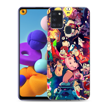 Силиконовый чехол на Samsung Galaxy A21s с принтом Gravity Falls Гравити Фолз Силиконовый чехол на Samsung Galaxy A21s с принтом Gravity Falls Гравити Фолз