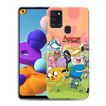 Силиконовый чехол на Samsung Galaxy A21s с принтом Adventure time Время приключений Силиконовый чехол на Samsung Galaxy A21s с принтом Adventure time Время приключений