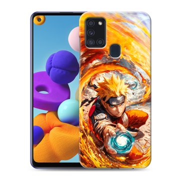 Силиконовый чехол на Samsung Galaxy A21s с принтом Аниме Наруто Naruto