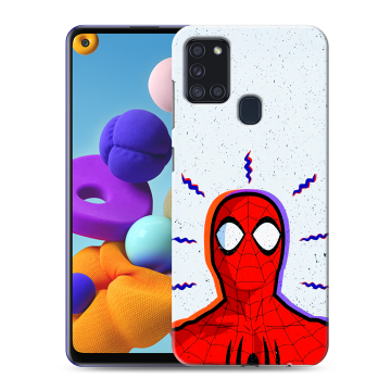 Силиконовый чехол на Samsung Galaxy A21s с принтом Spiderman Человек паук Силиконовый чехол на Samsung Galaxy A21s с принтом Spiderman Человек паук