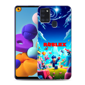 Силиконовый чехол на Samsung Galaxy A21s с принтом Roblox Роблокс Силиконовый чехол на Samsung Galaxy A21s с принтом Roblox Роблокс