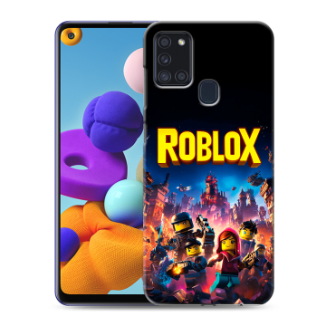 Силиконовый чехол на Samsung Galaxy A21s с принтом Roblox Роблокс Силиконовый чехол на Samsung Galaxy A21s с принтом Roblox Роблокс