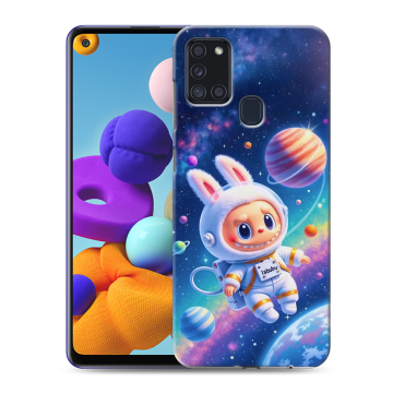 Силиконовый чехол на Samsung Galaxy A21s с принтом Labubu Лабубу Силиконовый чехол на Samsung Galaxy A21s с принтом Labubu Лабубу