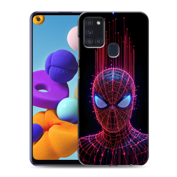 Силиконовый чехол на Samsung Galaxy A21s с принтом Spiderman Человек паук Силиконовый чехол на Samsung Galaxy A21s с принтом Spiderman Человек паук