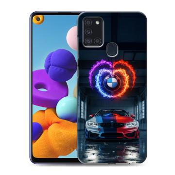 Силиконовый чехол на Samsung Galaxy A21s с принтом BMW БМВ Силиконовый чехол на Samsung Galaxy A21s с принтом BMW БМВ