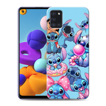 Силиконовый чехол на Samsung Galaxy A21s с принтом Лило и Стич
