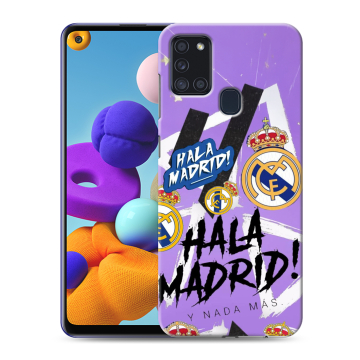 Силиконовый чехол на Samsung Galaxy A21s с принтом Real Madrid Реал Мадрид