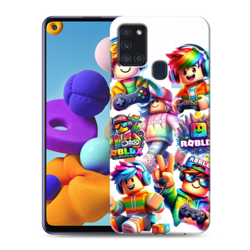 Силиконовый чехол на Samsung Galaxy A21s с принтом Roblox Роблокс Силиконовый чехол на Samsung Galaxy A21s с принтом Roblox Роблокс