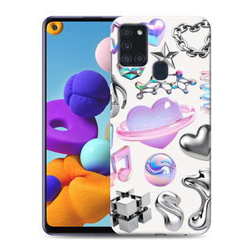 Силиконовый чехол на Samsung Galaxy A21s с принтом Y2K Силиконовый чехол на Samsung Galaxy A21s с принтом Y2K
