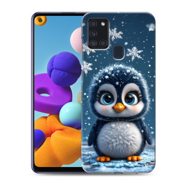 Силиконовый чехол на Samsung Galaxy A21s с принтом Новый год Силиконовый чехол на Samsung Galaxy A21s с принтом Новый год