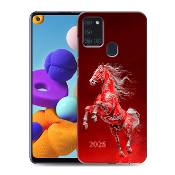 Силиконовый чехол на Samsung Galaxy A21s с принтом Новый год Силиконовый чехол на Samsung Galaxy A21s с принтом Новый год