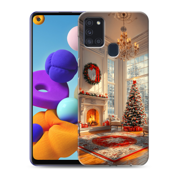 Силиконовый чехол на Samsung Galaxy A21s с принтом Новый год Силиконовый чехол на Samsung Galaxy A21s с принтом Новый год