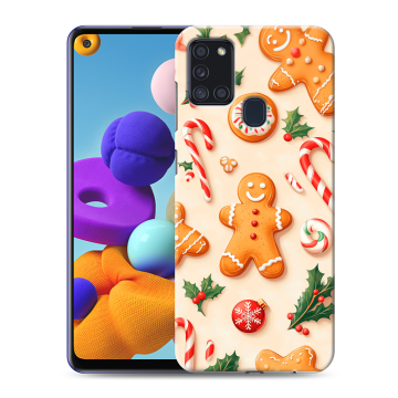 Силиконовый чехол на Samsung Galaxy A21s с принтом Новый год Силиконовый чехол на Samsung Galaxy A21s с принтом Новый год
