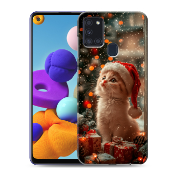 Силиконовый чехол на Samsung Galaxy A21s с принтом Новый год Силиконовый чехол на Samsung Galaxy A21s с принтом Новый год