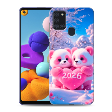Силиконовый чехол на Samsung Galaxy A21s с принтом Новый год Силиконовый чехол на Samsung Galaxy A21s с принтом Новый год