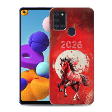 Силиконовый чехол на Samsung Galaxy A21s с принтом Новый год Силиконовый чехол на Samsung Galaxy A21s с принтом Новый год