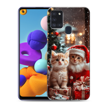 Силиконовый чехол на Samsung Galaxy A21s с принтом Новый год Силиконовый чехол на Samsung Galaxy A21s с принтом Новый год