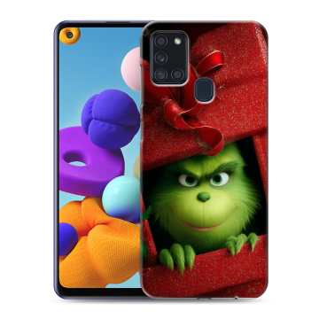 Силиконовый чехол на Samsung Galaxy A21s с принтом Новый год Силиконовый чехол на Samsung Galaxy A21s с принтом Новый год