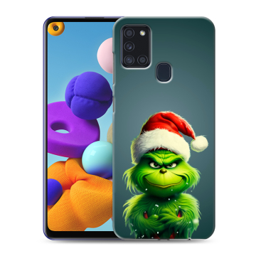 Силиконовый чехол на Samsung Galaxy A21s с принтом Новый год Силиконовый чехол на Samsung Galaxy A21s с принтом Новый год