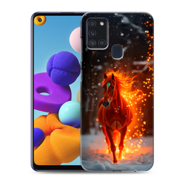 Силиконовый чехол на Samsung Galaxy A21s с принтом Новый год Силиконовый чехол на Samsung Galaxy A21s с принтом Новый год