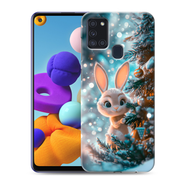 Силиконовый чехол на Samsung Galaxy A21s с принтом Новый год Силиконовый чехол на Samsung Galaxy A21s с принтом Новый год