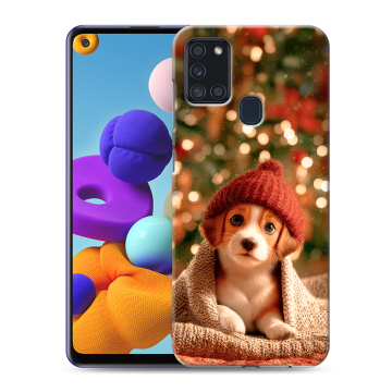Силиконовый чехол на Samsung Galaxy A21s с принтом Новый год Силиконовый чехол на Samsung Galaxy A21s с принтом Новый год